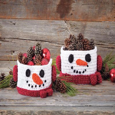 Snowman Baskets