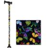 NOVA Walking Cane with Wood Grip Handle, Lightweight Adjustable Cane with Comfort Wodd Handle, Cane for Men and Women, Walking Canes for Balance, Butterfly view 1
