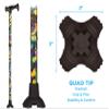 NOVA Walking Cane with Wood Grip Handle, Lightweight Adjustable Cane with Comfort Wodd Handle, Cane for Men and Women, Walking Canes for Balance, Butterfly view 3