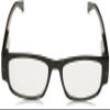 Foster Grant Lloyd Lightspecs Lighted Reading Glasses, Black/Transparent, 59 mm, 1.75x view 2