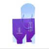 10x Gift box with double ribbon and affectionate tag - Good for parties, presents - 7.5cm x 6cm x 4.5cm view 2