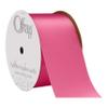 Berwick Offray 2.25" Wide Double Face Satin Ribbon, Hot Pink, 10 Yds view 1