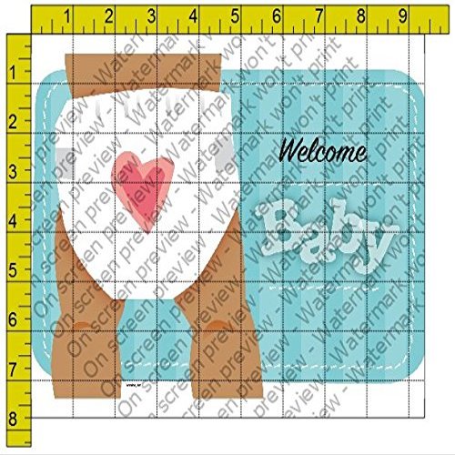 1/2 Sheet - Welcome Baby Shower - Edible Cake/Cupcake Party Topper - D206