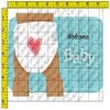 1/2 Sheet - Welcome Baby Shower - Edible Cake/Cupcake Party Topper - D206 view 1