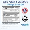 Arazo Nutrition Wild Caught Omega-3 Fish Oil Concentrate  4,080mg per Serving  High EPA 1200mg & DHA 900mg  120 Burpless Lemon Softgels view 2