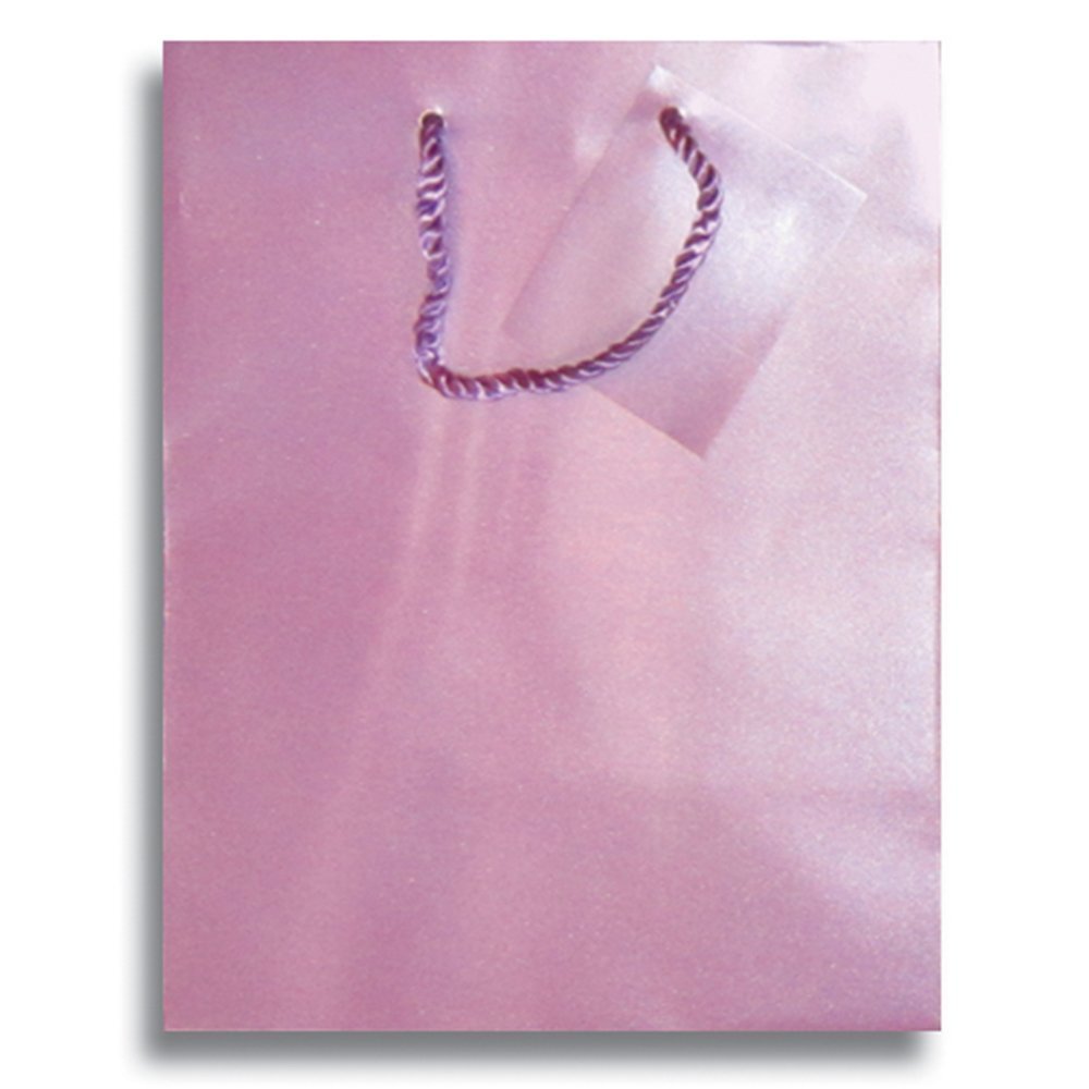 12 x 5" Small Jewelry Pearl Tone Paper Party Supplies Favor Gift Bags w/Handle (Lilac Lustre)