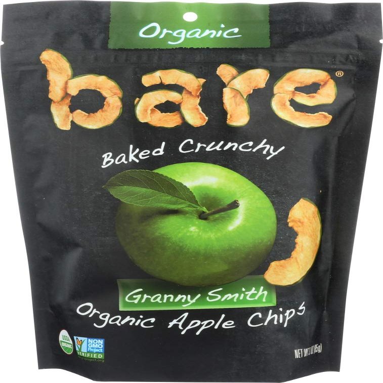 Bare Fruit, Great Granny Crunchy Apple Chips, 3 oz (Pack of 1)