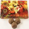 Scott's Cakes Milk Chocolate Covered Chocolate Fudge Brownie Truffles in a 1 Pound Fall Leaf Box view 1