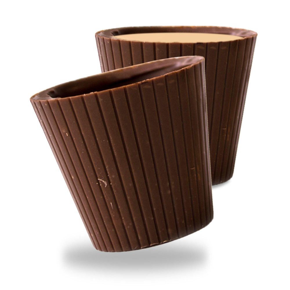 Lang's Chocolates Milk Chocolate Shot Glasses Kosher Chocolate Gluten Free Dessert Cup Great Candy Shot Glasses for Liquor, Wine, Liqueur, Spirits Holds 1 Fl Oz 16 Piece Box