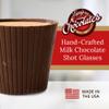Lang's Chocolates  Milk Chocolate Shot Glasses  Kosher Chocolate  Gluten Free Dessert Cup  Great Candy Shot Glasses for Liquor, Wine, Liqueur, Spirits  Holds 1 Fl Oz  16 Piece Box view 2