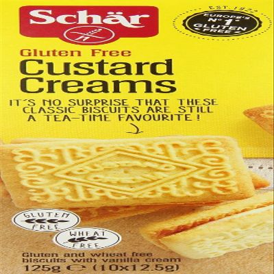 Schar Gluten Free Custard Creams 125g (Pack of 2)