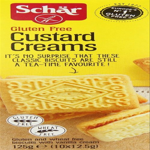 Schar Gluten Free Custard Creams 125g (Pack of 2)