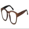 Eyekepper Reading Glasses Professor Vintage Stylish Square Oversized Readers Men Women Anti-Brown +0.75