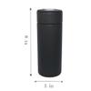 AMANCY Effective Black Leather Giftable Cigar Cylinder Humidor for 5 Cigars, Travel Cigar Case with Outside Hygrometer, Cedar Wood Lined Portable Leather Cigars Humidor. view 3