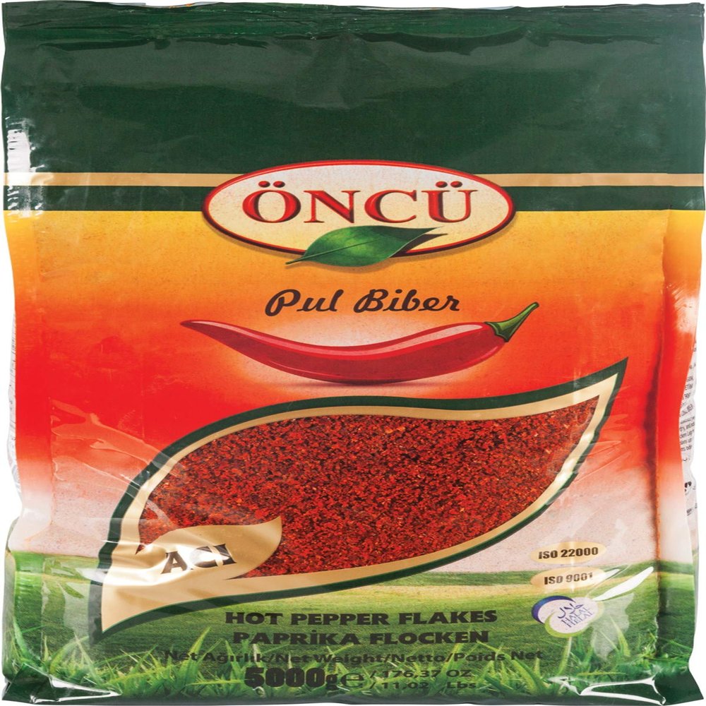 Oncu Turkish Traditional Red Spices (Hot Pepper Flakes 500 Gr / 17.6 Oz)