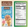 Lets Do Gluten Free Ice Cream Cones - Sugar Cones for Ice Cream, Mini Ice Cream Cones, Ice Cream Cups, Crispy Cones, Mini Cake Cones - 1.2 Oz (Pack of 12) view 2