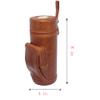 AMANCY Upgrade Cedar Wood Lined Portable Travel Leather Cigar Humidor Case with Pocket,Easily Carry Lighter and Cutter view 2