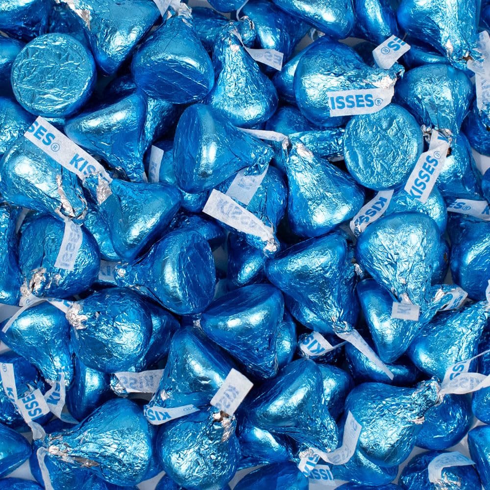 Blue Candy Kisses 3.75lb (approx. 375 pcs)