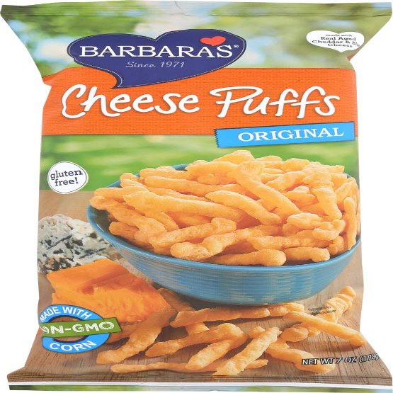 Barbara's Bakery, Cheese Puffs, Original, 7 oz(Pack of 3)