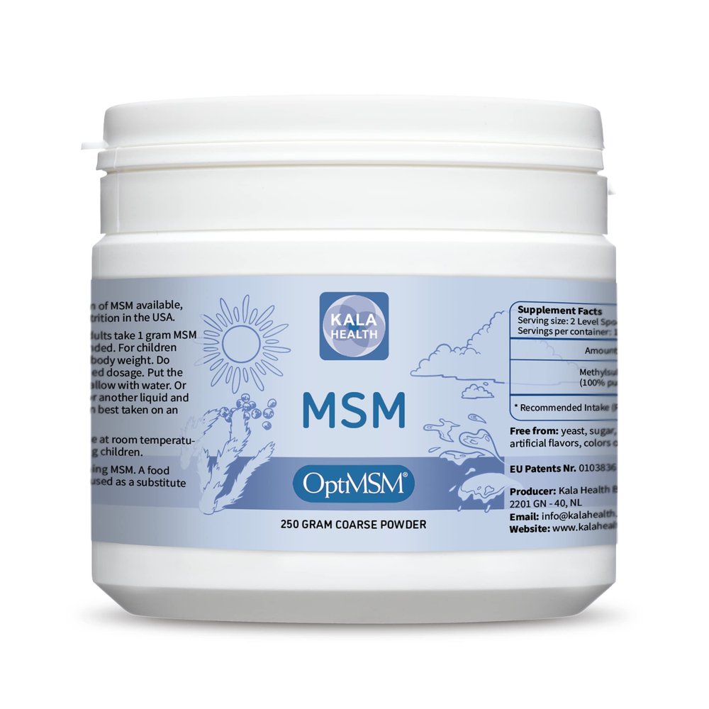 Procapsin OptiMSM  Pure Methylsulfonylmethane MSM Supplement Powder  Organic, Gluten Free, Non-GMO  Opti MSM Sulfur Crystals/Powder for Kids and Adults (250Grams)