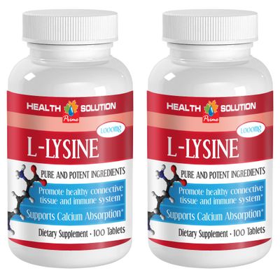Lysine capsules - L-LYSINE 1000MG - improve immunity, lysine supplement organic, l-lysine powder for humans, designs for sport supplements, energy pills no caffeine focus energy pills 2 Bot 200 Tabs