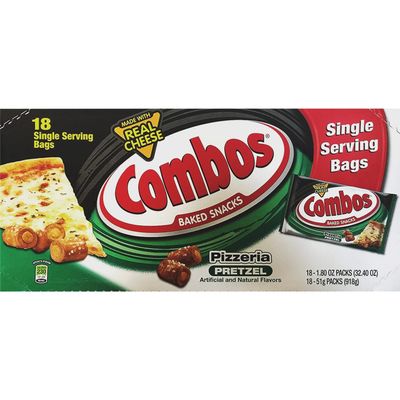Combos Baked Snacks Pizzeria Pretzel 1.8 oz (51 g) - 18 Count