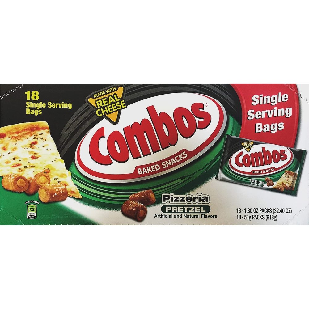 Combos Baked Snacks Pizzeria Pretzel 1.8 oz (51 g) - 18 Count