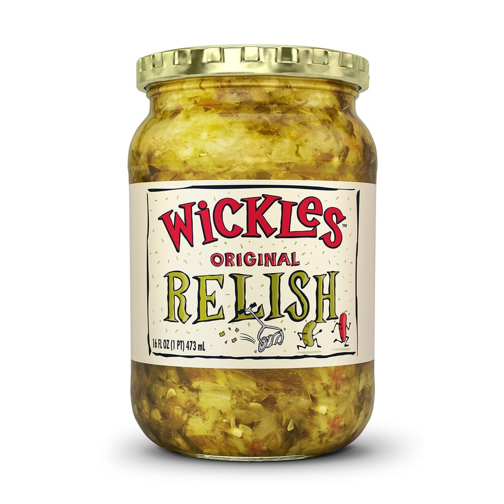 Wickles Pickles Original Relish (6 Pack) - Hot & Sweet Relish - Wickedly Delicious Sweet & Spicy Pickle Relish (16 oz Each)