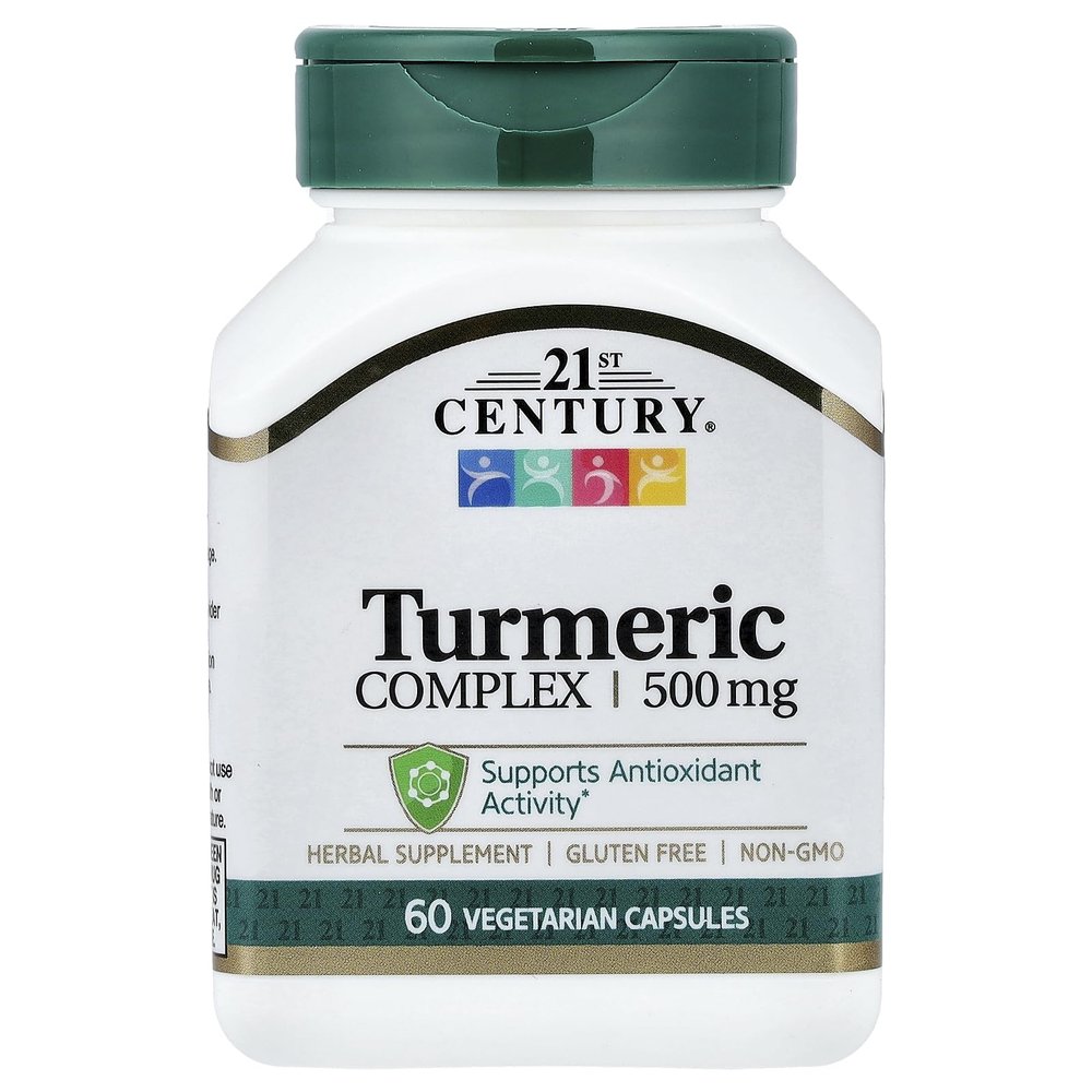 21st Century Turmeric Complex Vegetarian Capsules, 60 Count