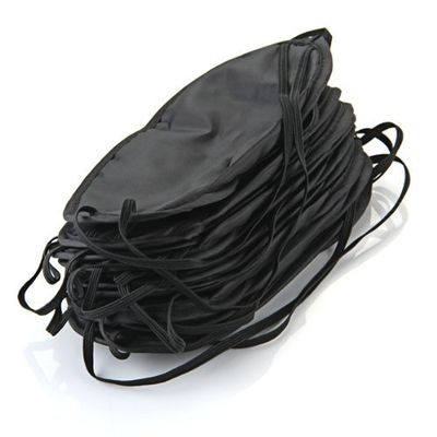 AnHua 50Pcs Eye Mask Shade Cover Blindfold Night Sleeping Black Wholesale