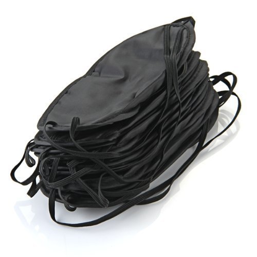 AnHua 50Pcs Eye Mask Shade Cover Blindfold Night Sleeping Black Wholesale