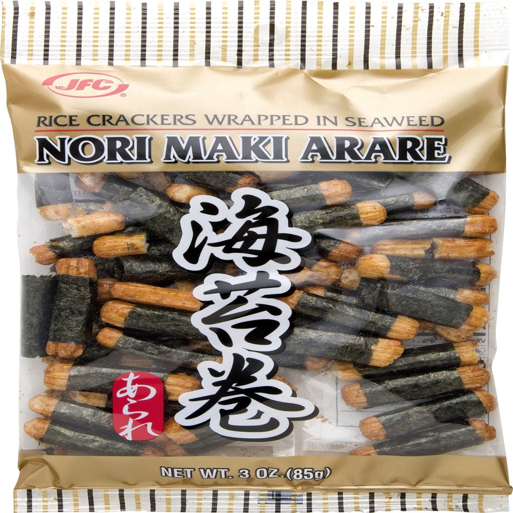 JFC Nori Maki Arare Rice Crackers, 3 Ounce