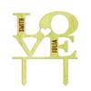 Wedding Rustic Cake Topper Custom Name Wood Cake Topper Cake Decoration 6"-7" Inches Wide view 1