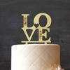 Wedding Rustic Cake Topper Custom Name Wood Cake Topper Cake Decoration 6"-7" Inches Wide view 2