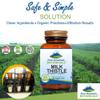Pure Mountain Botanicals High Potency Milk Thistle -180 Kosher Vegan Capsules with 450mg Organic Milk Thistle Seed and Extract view 3