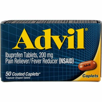 Advil Caplets 50 Ct (2 Pack)