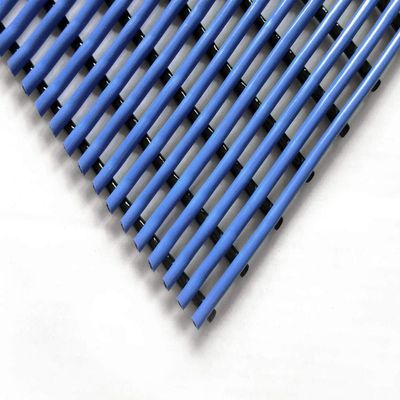 VinTube Vinyl Pool Mat Shower Bathroom Locker Room Sauna Spa Hot Tub Drains Water Splash Comfortable on Bare Foot Mat Runner by VinTek (Blue, 3x12)