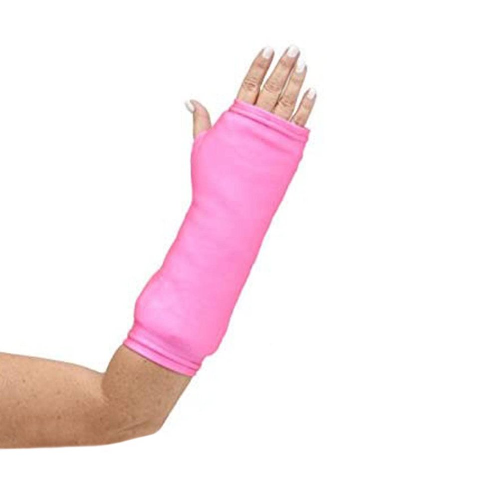CastCoverz! Designer Arm Cast Cover - Neon Pink - Large Short: 13" Length X 13" Circumference - Removable and Washable - Made in USA