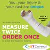 CastCoverz! Designer Arm Cast Cover - Neon Pink - Large Short: 13" Length X 13" Circumference - Removable and Washable - Made in USA view 4