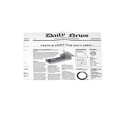 Packnwood 2CHPAPNEWSBL 10.6 x 13.8 in. Newspaper Print Paper, White