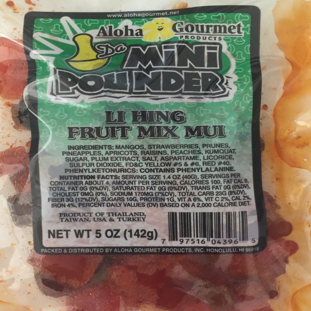 Aloha Gourmet Li Hing Fruit Mix Mui 5oz (Da Mini Pounder)