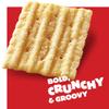 Cheez-It Grooves Crunchy Cheese Crackers, Snack Crackers, Lunch Snacks, Family Size, Sharp White Cheddar, 17oz Box (1 Box) view 3