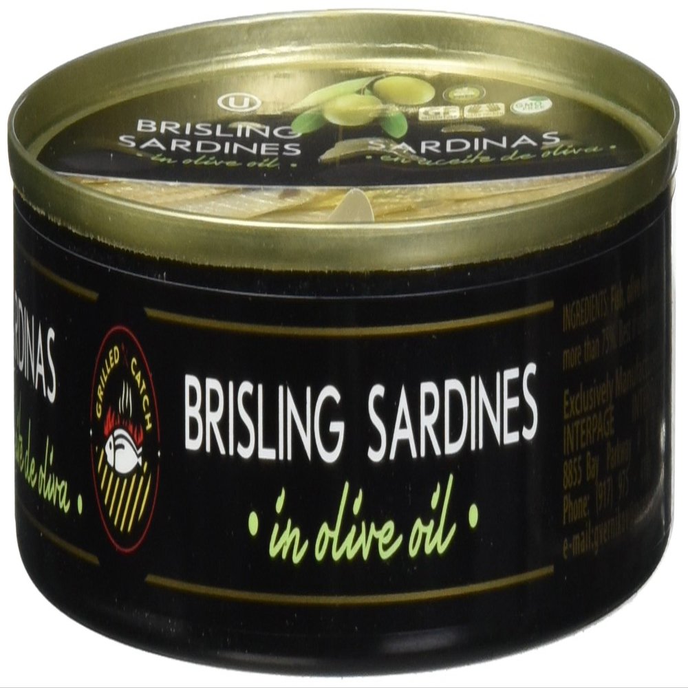 Brisling Sardines in Olive Oil, 5.6-Ounce Cans (Pack of 10)