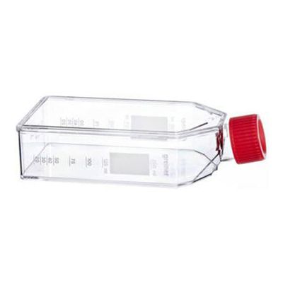 Greiner Bio-One 658940 CELLCOAT T75 Tissue Culture Flask, Canted Neck with Filter Cap, Coated with Poly-L-Lysine, 250 mL Volume (Pack of 50)