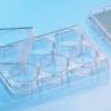 Greiner Bio-One 657930 Clear Polystyrene CELLCOAT Microplate with Lid, Coated with Poly-L-Lysine, Flat Bottom, Chimney Style, 6 Well (Pack of 50) view 1