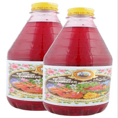 Big Bazaar Combo - Hamdard Dawakhana Roohafza Sharbat 750ml (Pack of 2) Promo Pack