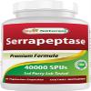 Best Naturals Serrapeptase 40000 SPUs 90 Vcaps (90 Count (Pack of 1))
