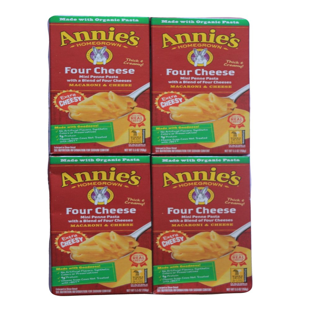 Annies Four Cheese Macaroni and Cheese Dinner 4 Pack
