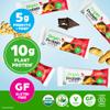 Orgain Organic Vegan Protein Bars, Peanut Butter Chocolate Chunk - 10g Plant Based Protein, Low Calorie Healthy Snacks, No Lactose or Soy Ingredients, Gluten Free, Non-GMO - 1.41 Oz (Pack of 12) view 3
