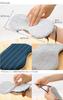 Advance Sleep Eye Mask, Soft, Cotton, Knit & Border (Ear Hook), Made in Japan, Navy/Green nvgr view 4